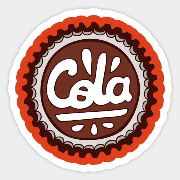 Cola Bottle Top Sticker by evannave